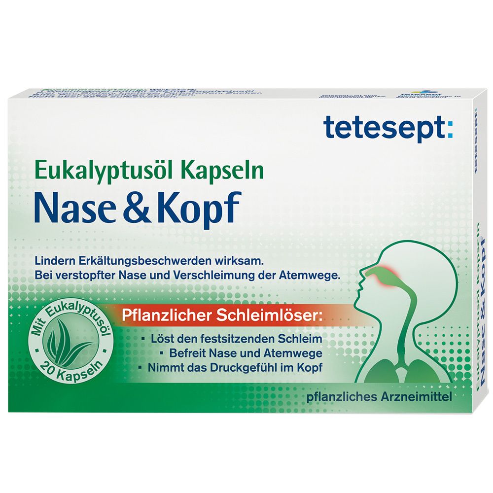 tetesept® Eukalyptusöl Kapseln Nase & Kopf