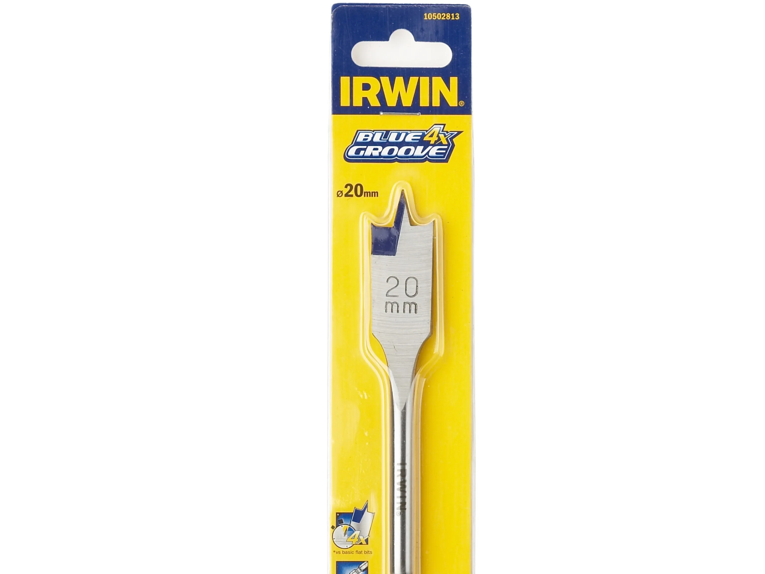 IRWIN 10502809, Boremaskine, Spade borehoved, 1,6 cm, 157 mm, Træ, Rustfrit stål