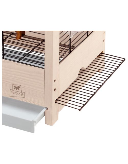 Ferplast Vogelkooi Giulietta 6 - Vogelverblijven - 81x41x64 cm Houtkleur