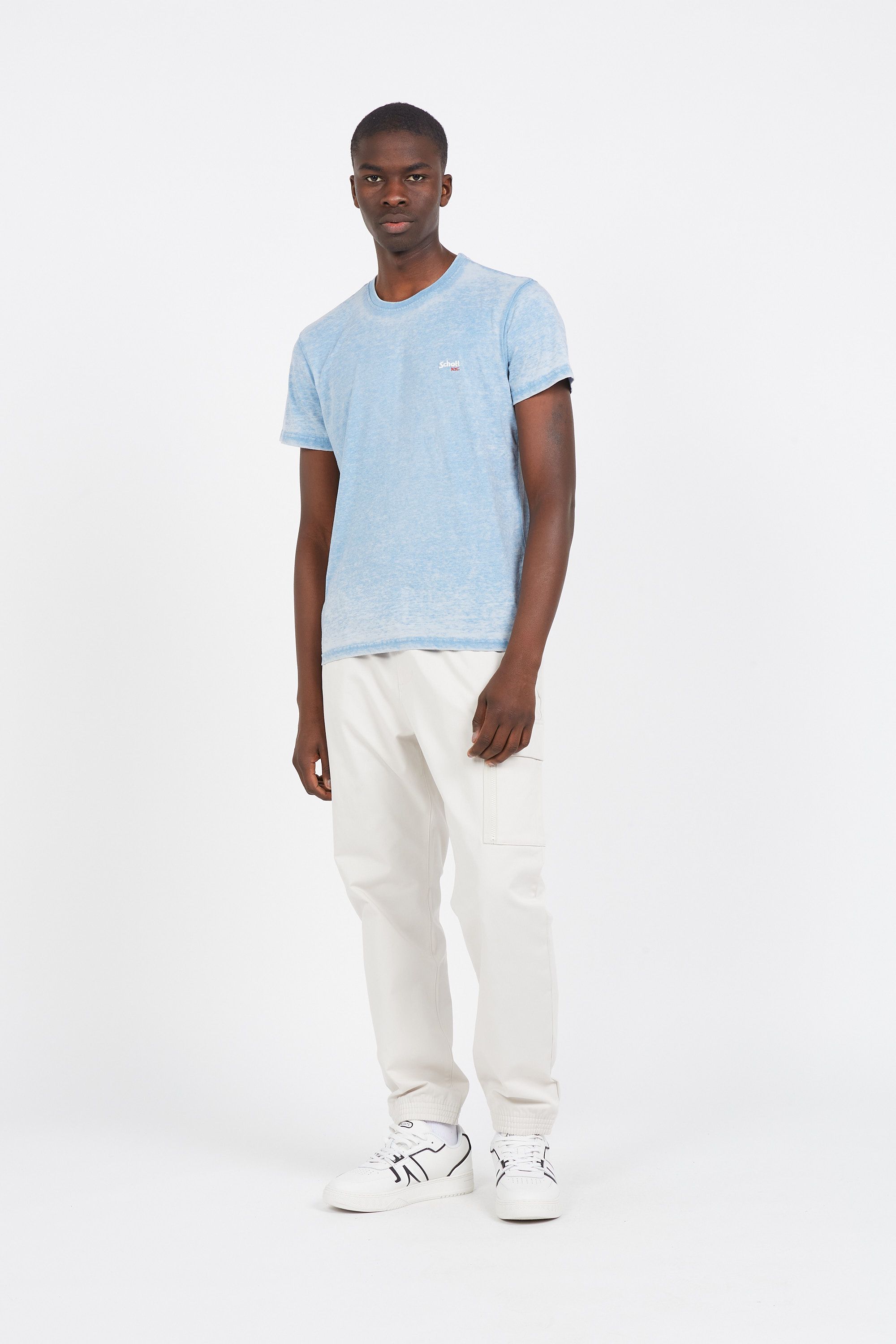 SCHOTT t-shirt TSSTRIKER1 Bleu