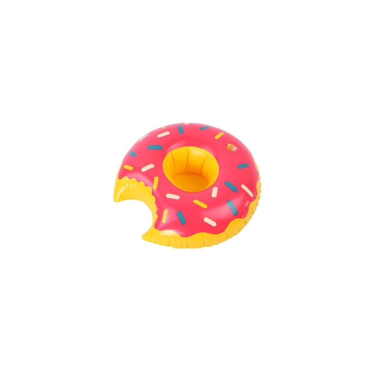 Oppblåsbar koppholder - Strawberry Donut