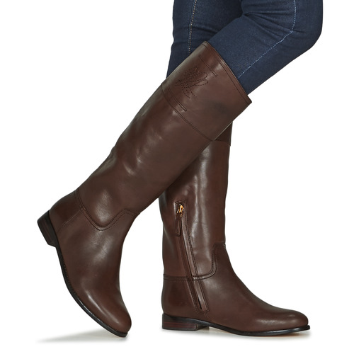 Lauren Ralph Lauren - JUSTINE-BOOTS-TALL BOOT Cognac