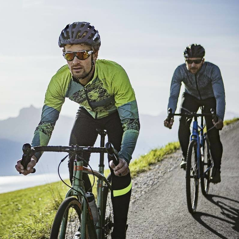 Löffler Shalerock groen heren lange mouwen wielrenshirt