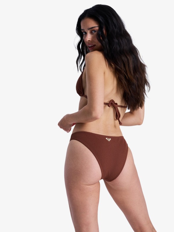 Roxy Sunshine Moderate Bas de bikini classique Marron Femme