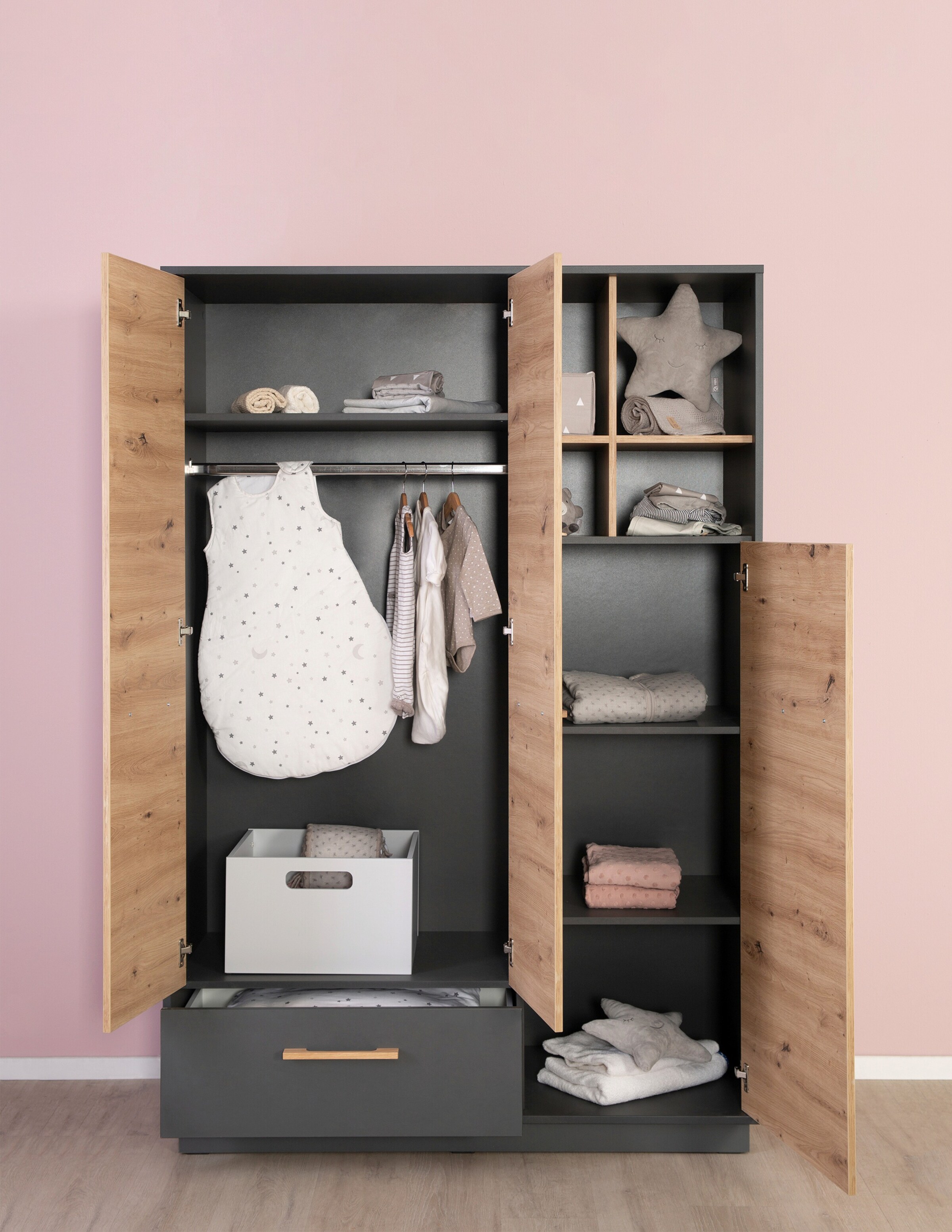 roba Kleiderschrank 3-türig Lenn