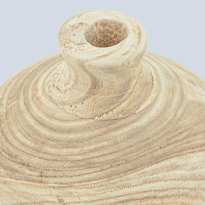 Vase boule en Paulownia