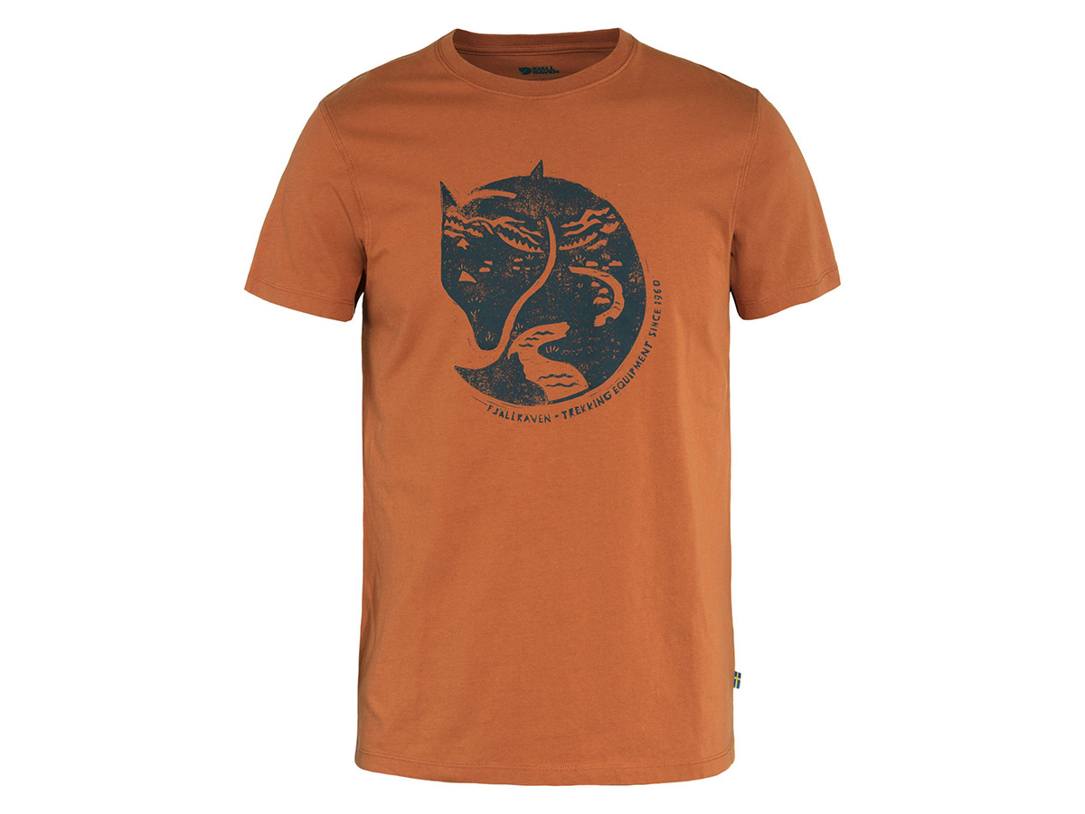 Fjällräven Arctic Fox Terracotta Brown heren T-shirt