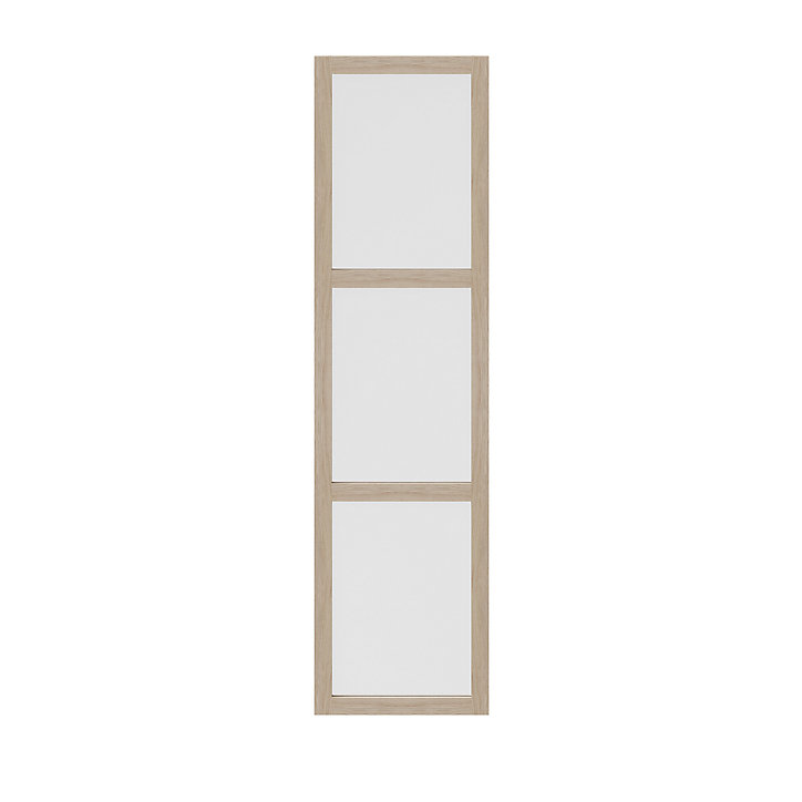 Porte battante effet chêne en verre opaque GoodHome Atomia H 187,2 x L. 49,7 cm