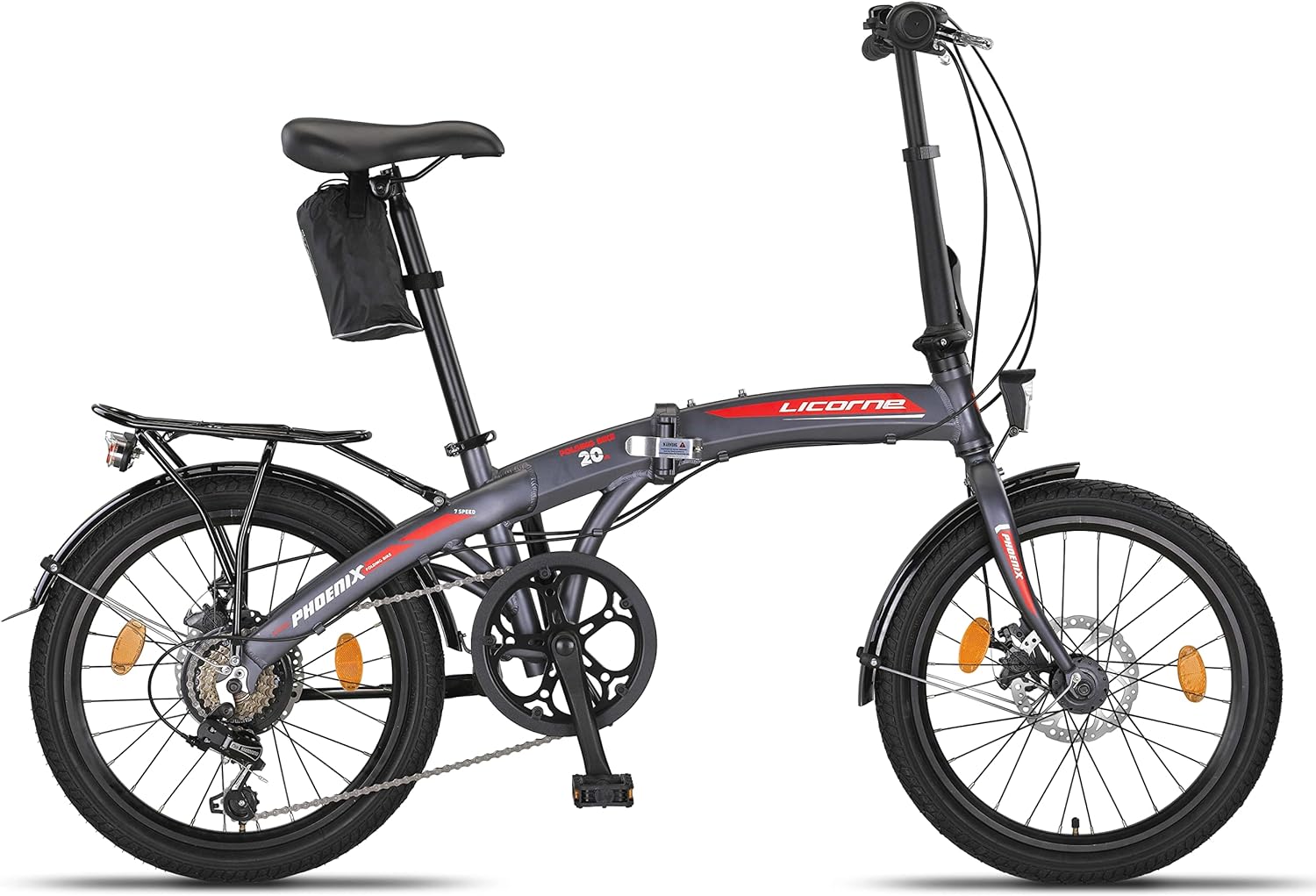 Bicicleta dobrável Licorne Bike Phoenix 2D, aro 20, em alumínio.