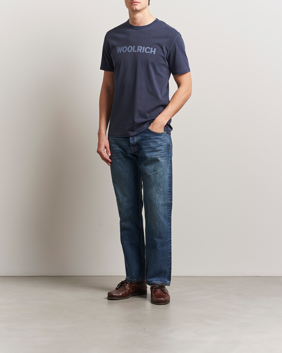 Woolrich Light Garment Dyed T-Shirt Dream Blue