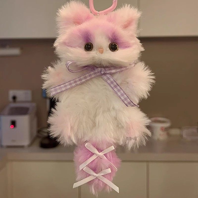 Miumi - DIY naaiset met lintkatten-chenille tashanger (verschillende ontwerpen)