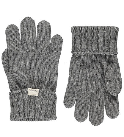 MarMar Handschuhe - Wolle/Baumwolle - Asche - Grau Meliert