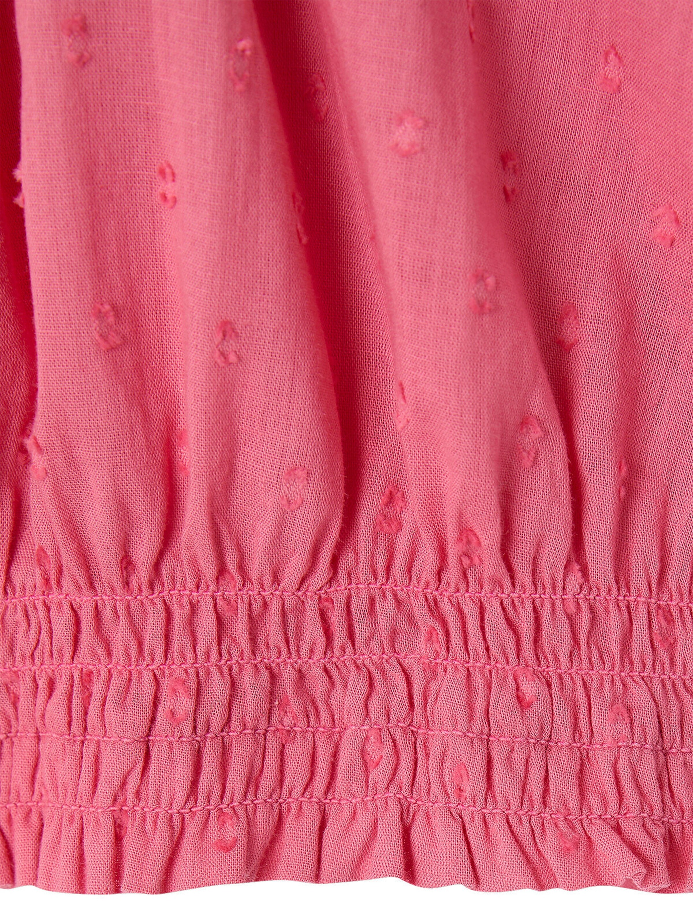 Vertbaudet Mädchen Baby Bluse mit Strukturmuster erdbeer