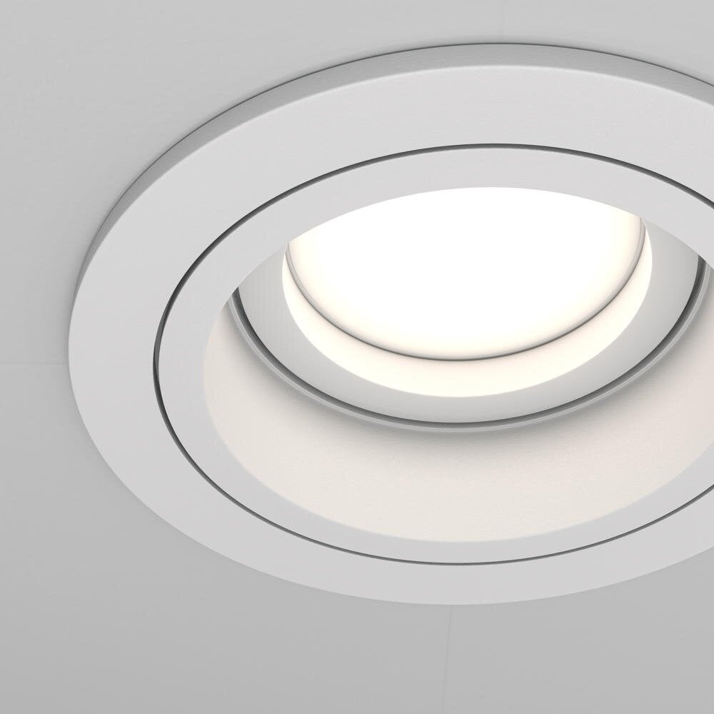 Atom inbouwplafondlamp in wit, GU10, rond, 92mm