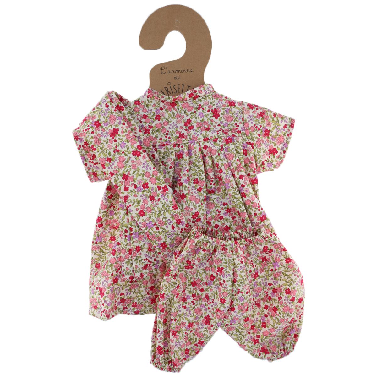 Tenue de poupée Rosie Fleurette Rose Frisette