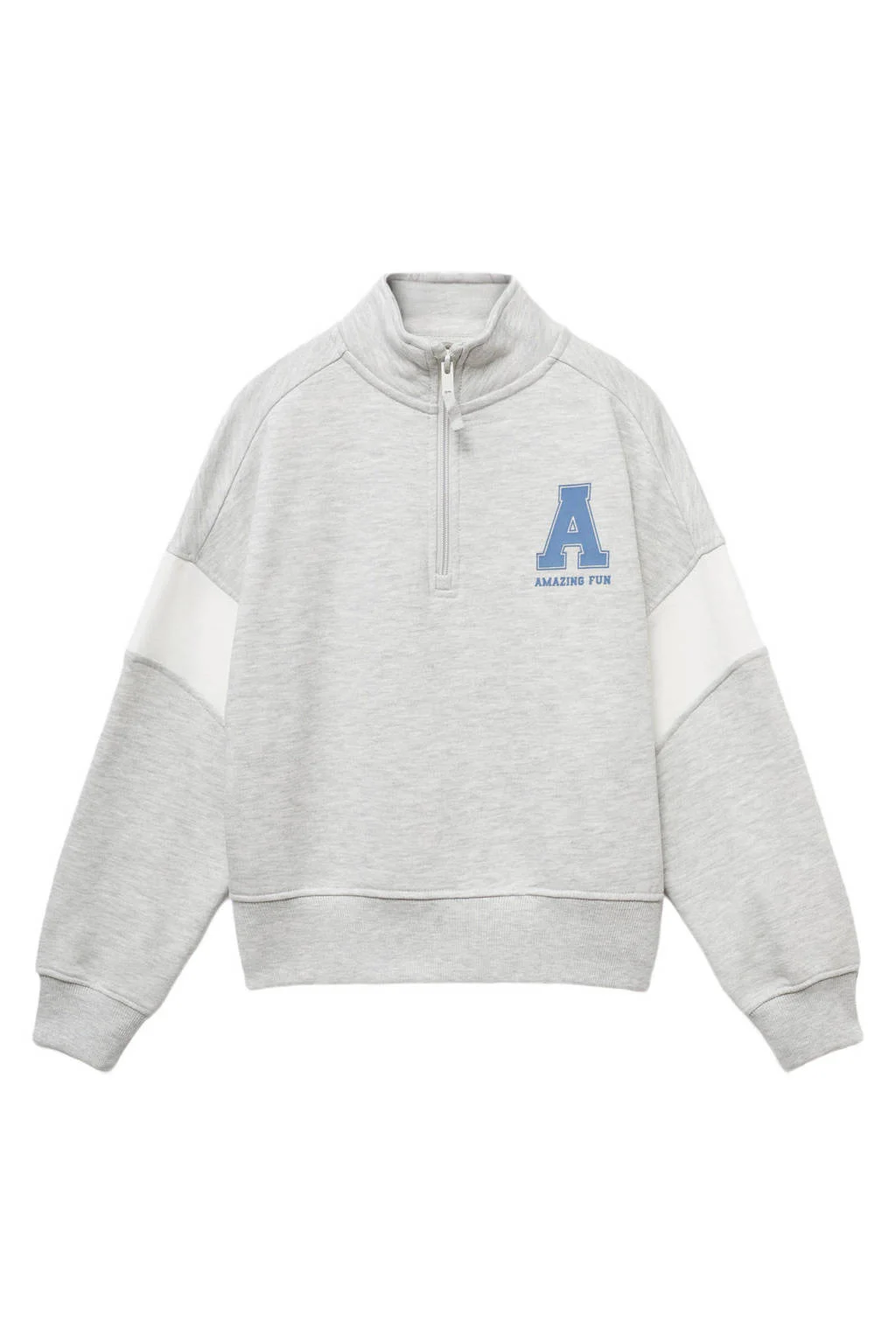 Mango Kids sweater lichtgrijs