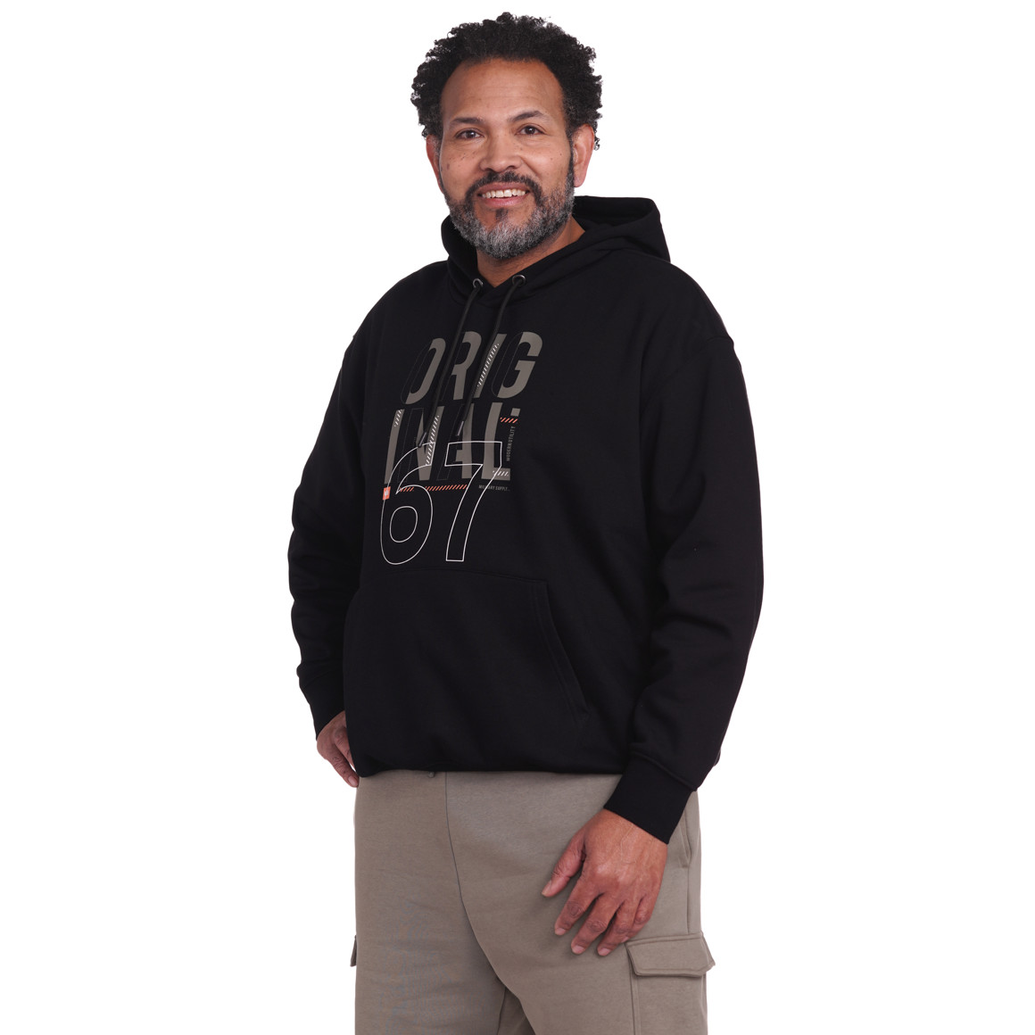VanVaan Herren Sweat-Hoodie mit Print schwarz
