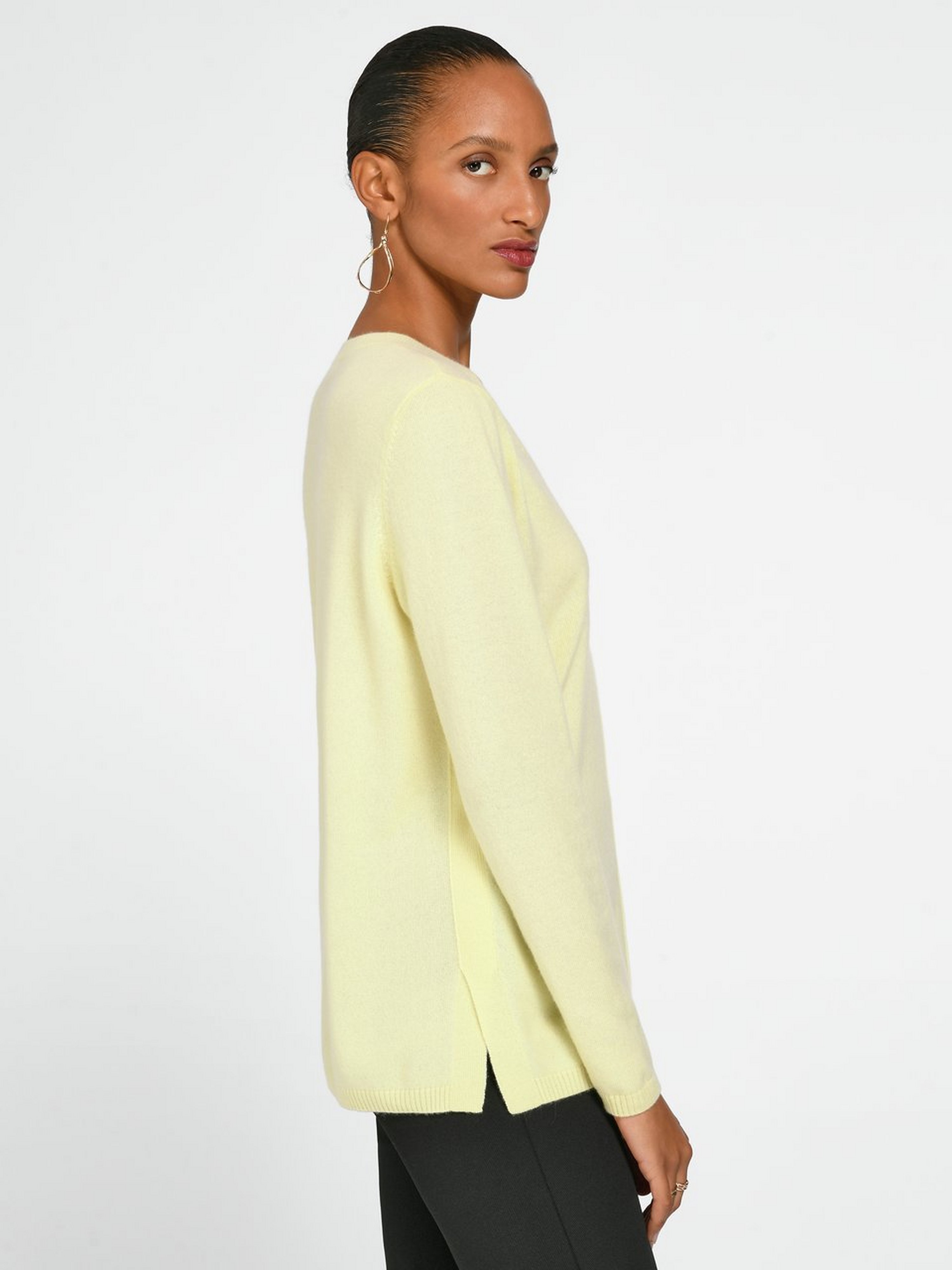 V-Pullover aus 100% Premium-Kaschmir
