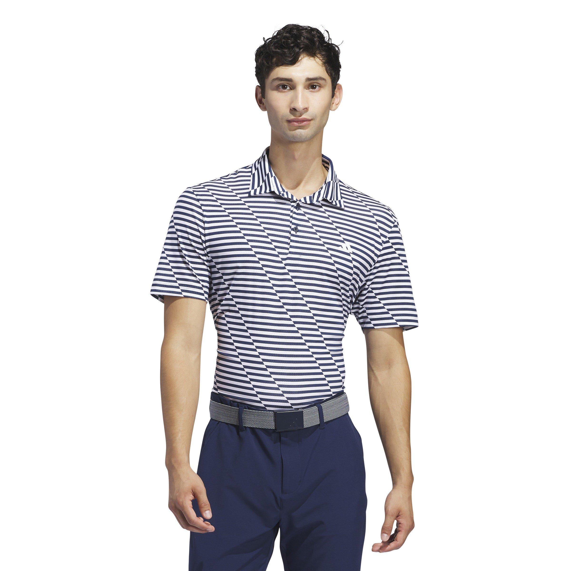 adidas Mesh Print Polo Shirt Mens