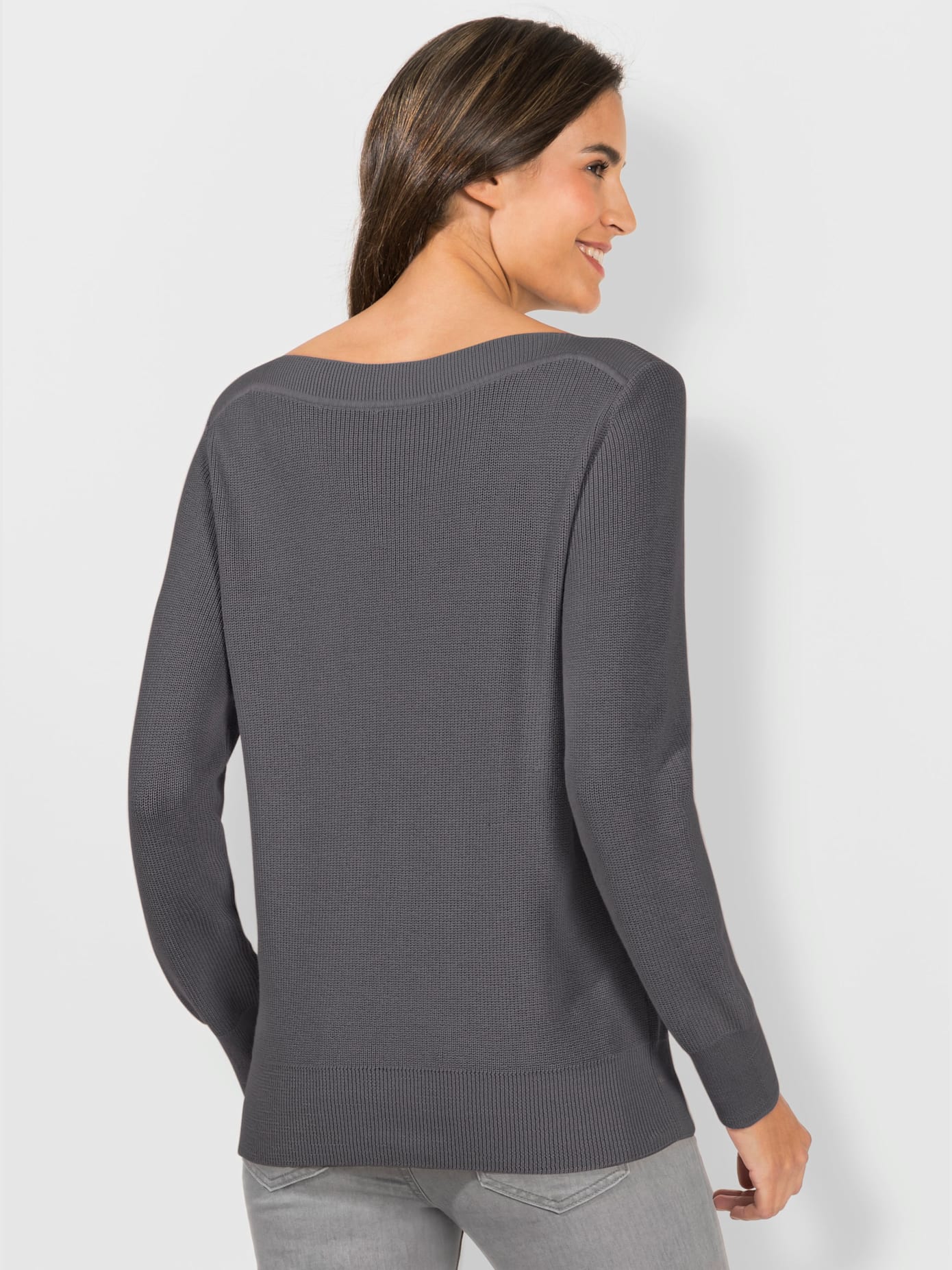 Pull en tricot structure côtelée