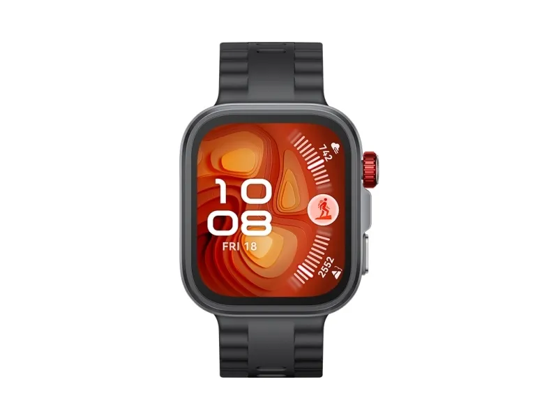Huawei Watch Fit 4 Pro - Aluminiumslegering - smart ur med rem - fluoroelastomer - sort - håndledsstørrelse: 130-210 mm - display 1.82