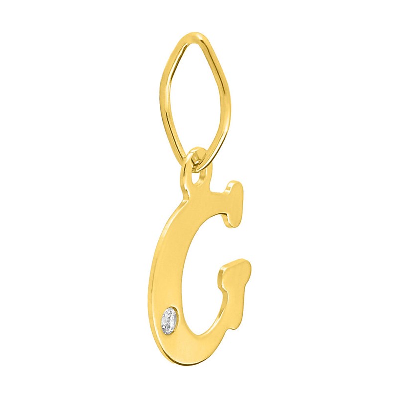 Pendentif Femme - Or 18 Carats - Diamant 0.01 Carats
