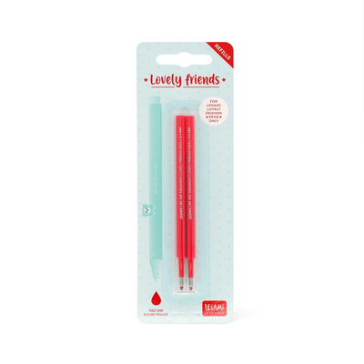 Legami - Recharge pour stylo à encre - rouge (pack de 2)
