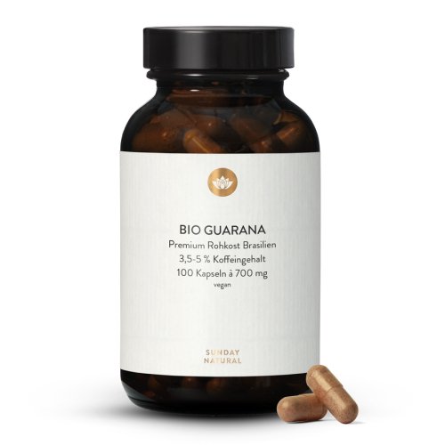 Sunday Natural Products  Bio Guarana 700 mgKapseln3,5-5% Koffein