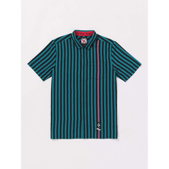 Volcom Schroff x Volcom Stripe Shirt Dusty Aqua Men SU24