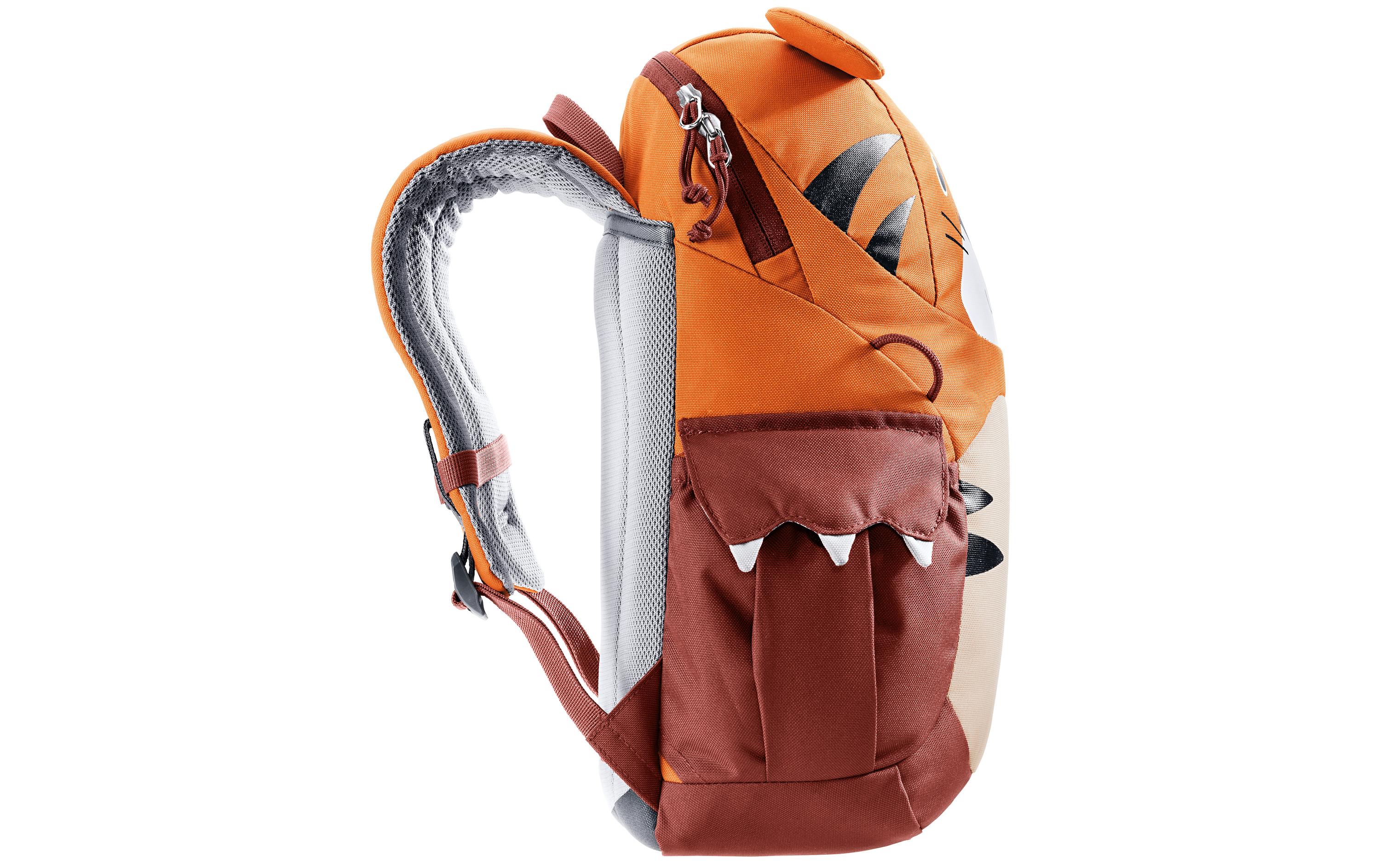 Kindergartenrucksack Kikki 8 l, Braun/OrangeRucksack für Kinder ab 3 Jahren
