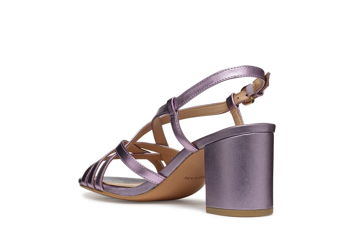 GEOX<br>Sandálias de salto alto, couro, Virnilisa 65