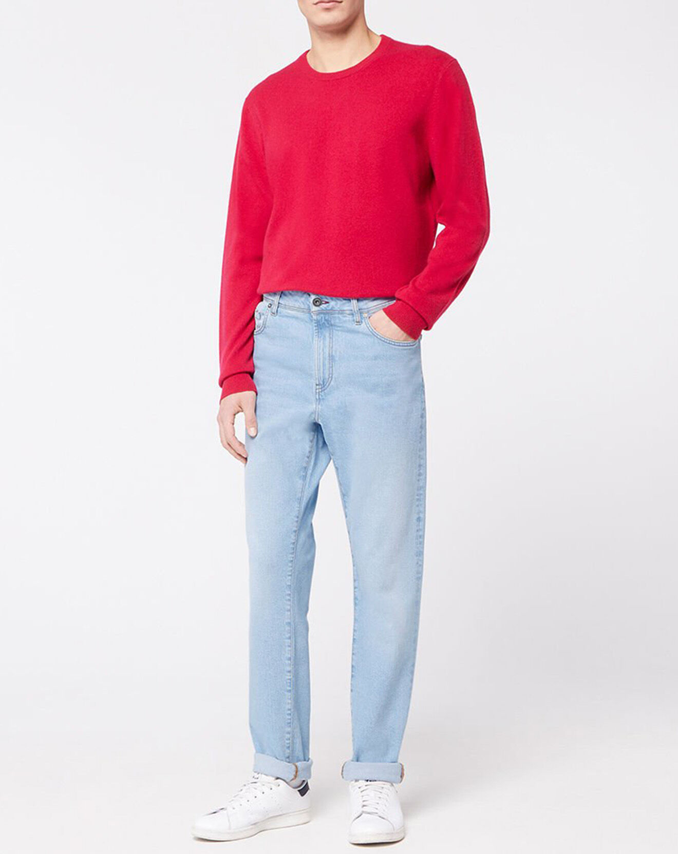 Galeries Lafayette Jean Regular Fit Mibleach Bleach bleu ciel