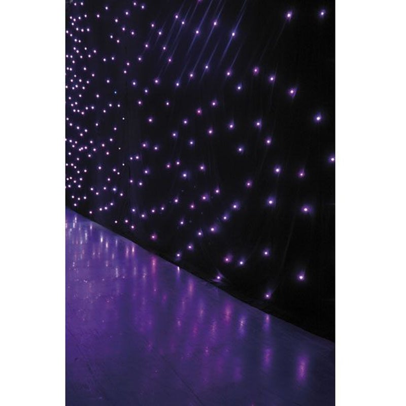 Showtec Star Dream 6x4m White LED-gordijn met controller, wit licht