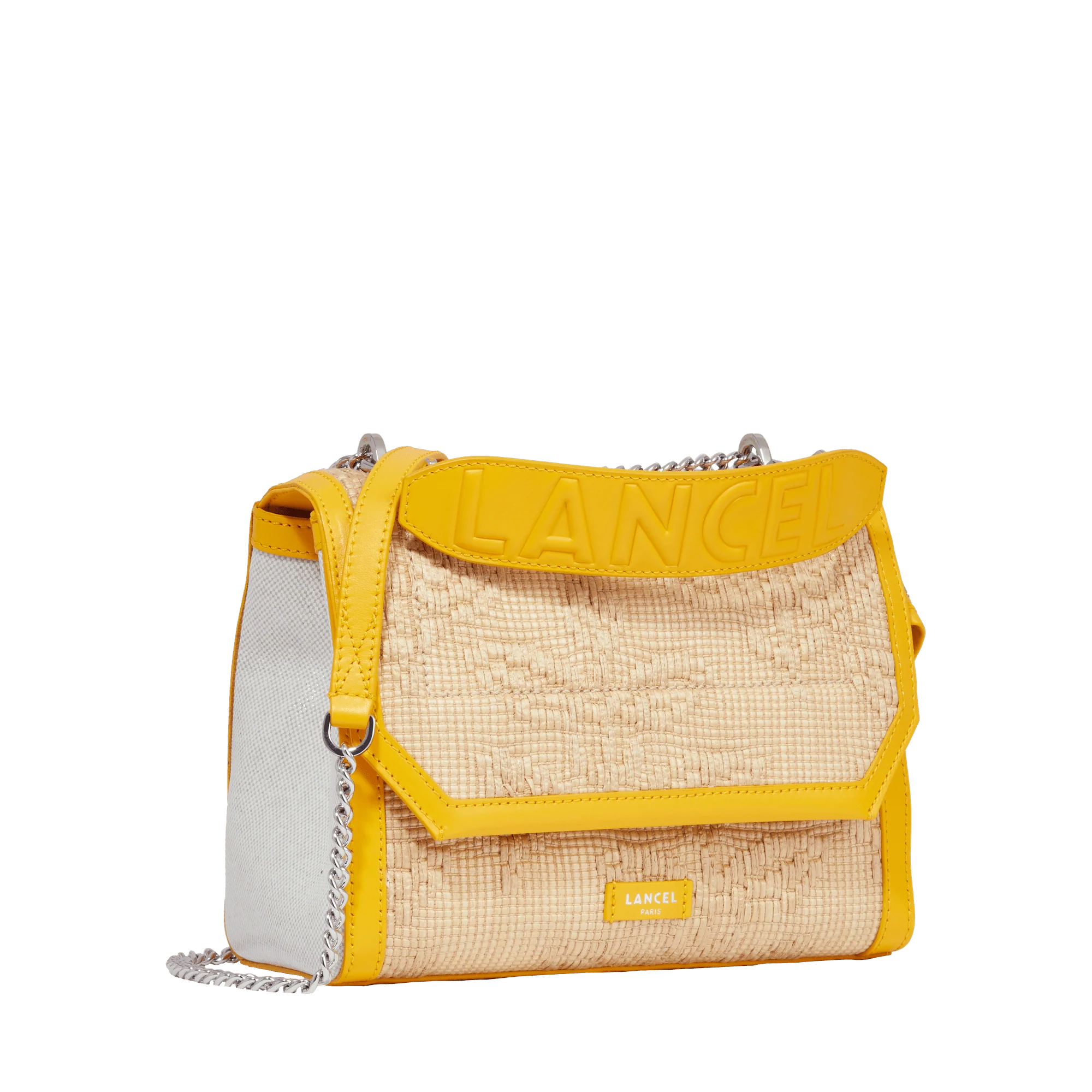 M flap bag Ninon de Lancel-Naturel/Mangue