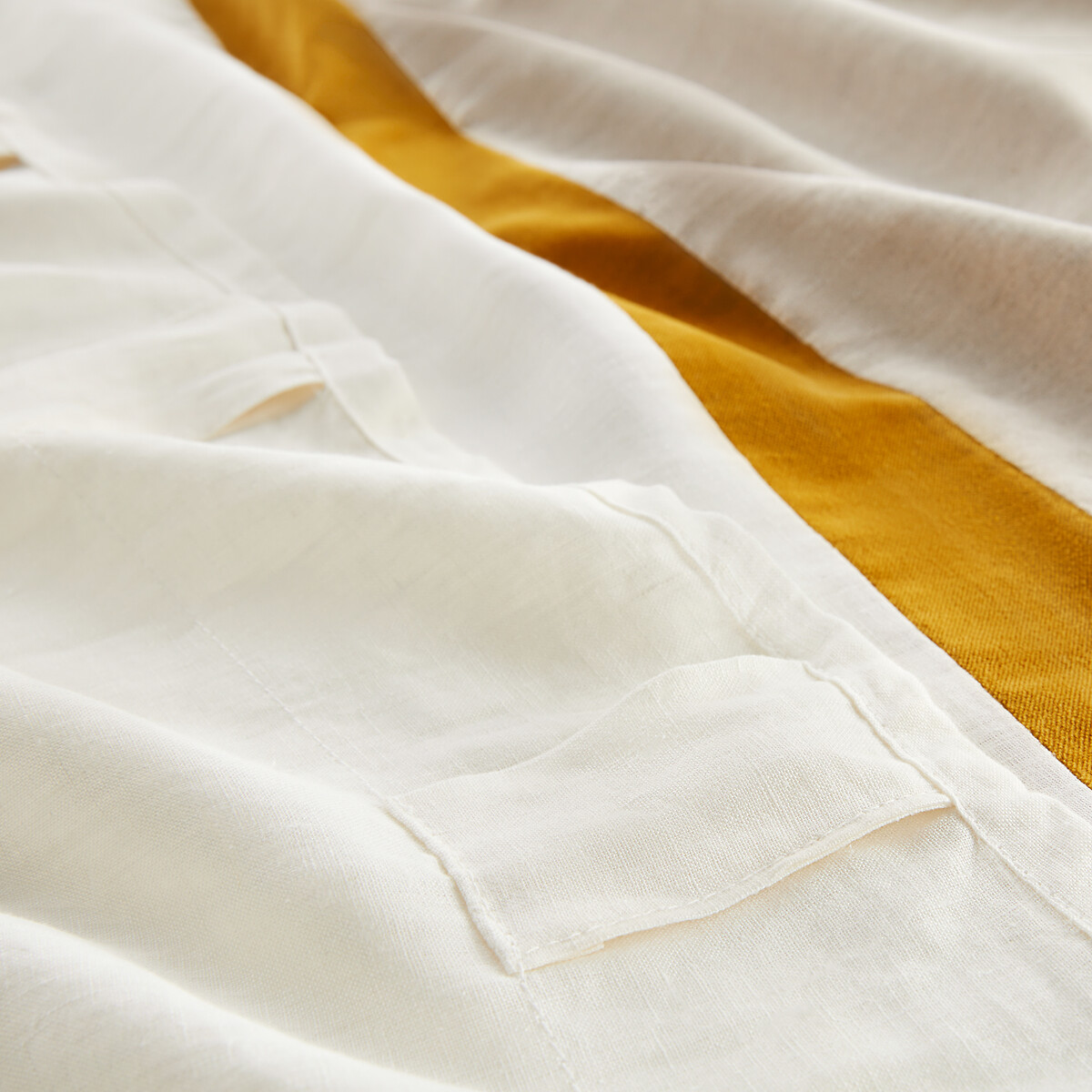 LA REDOUTE INTERIEURS<br>Cortina com laços ocultos em linho/veludo, Onega x Veludo