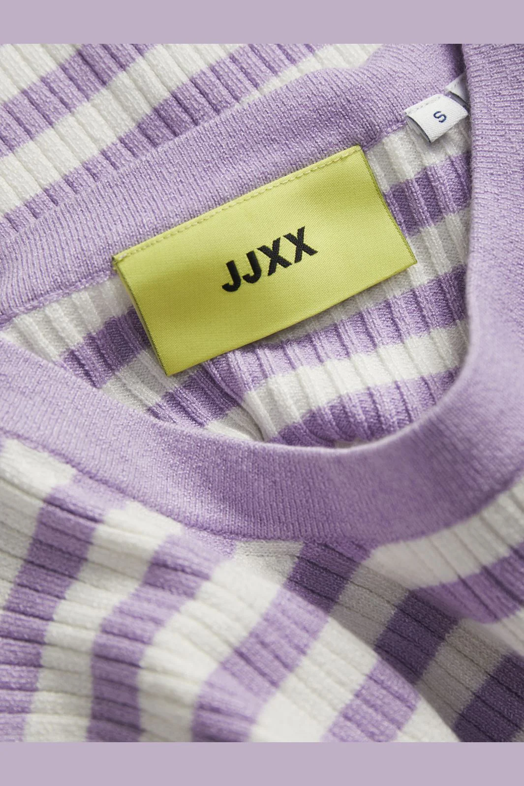 Jjxx Jxjodi Tight Stripe Crew Neck Knit 4412397 lilac breeze cloud dancer