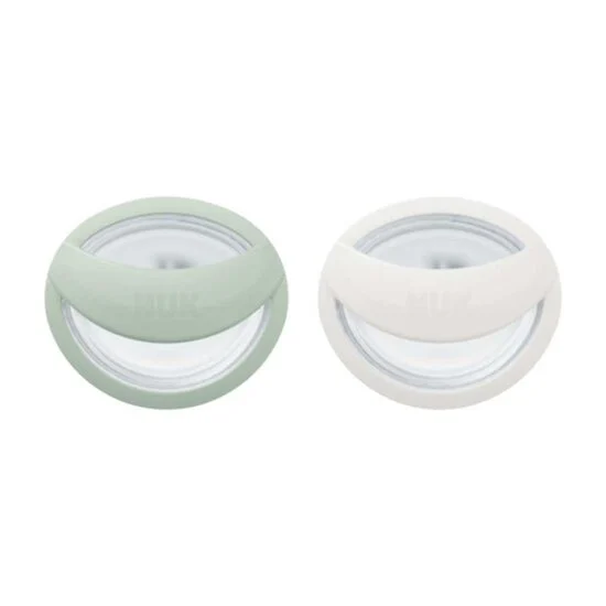 Lot de 2 Sucettes en silicone Mommy Fell   Vert/blanc        0-9 mois   de               Nuk