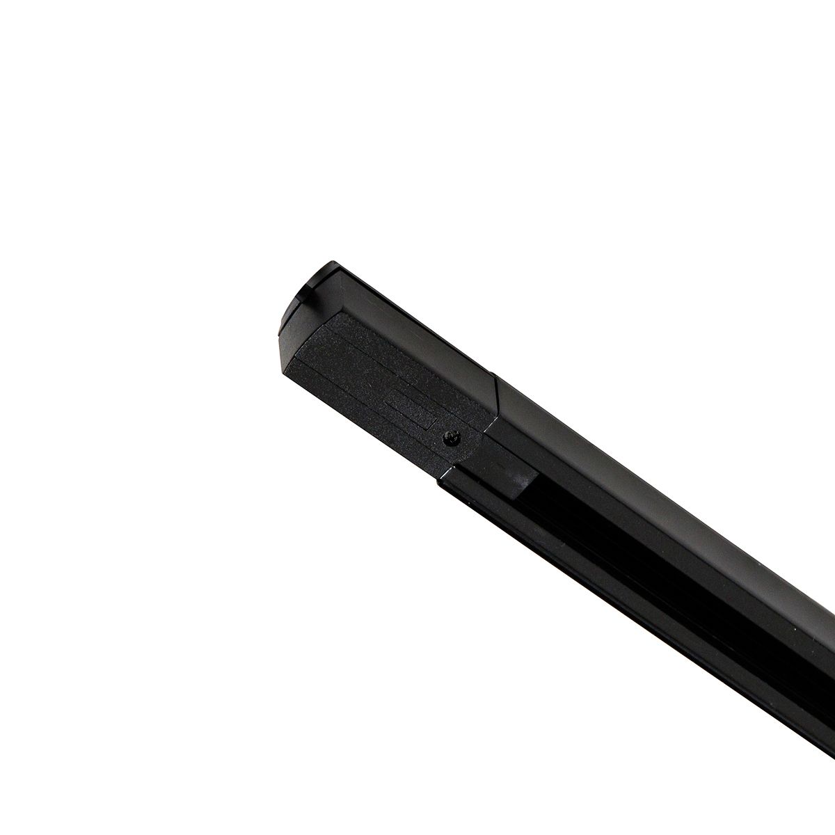 Modern 3-fase railsysteem met 4 spots zwart - 3-Phase Ruler
