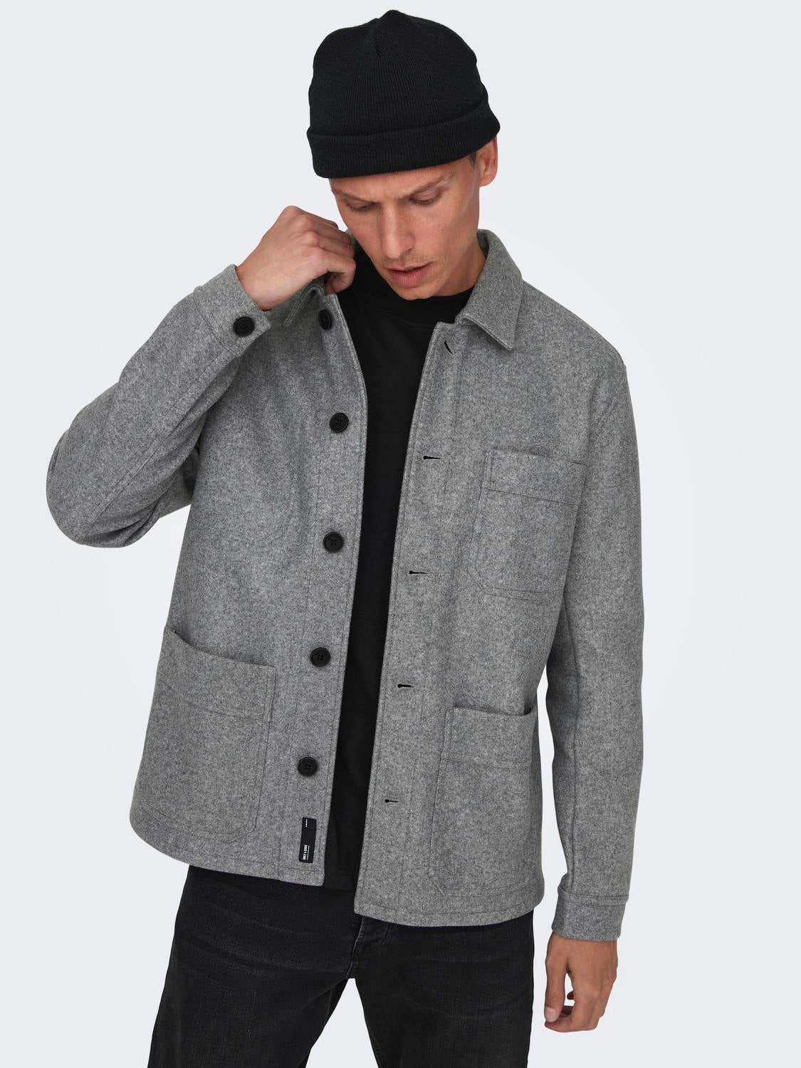 ONSJAX Jacke Light Grey Melange