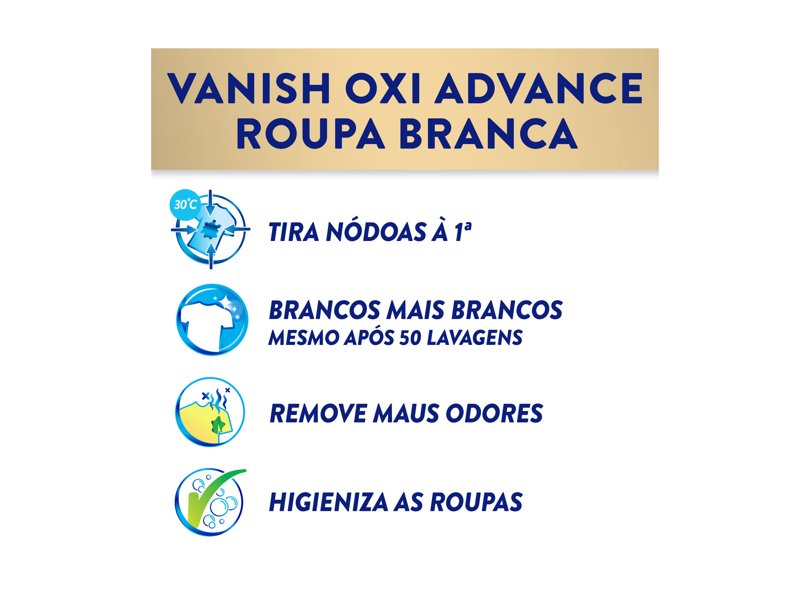 ADITIVO TIRA NÓDOAS GEL OXI ADVANCE BRANCOS VANISH 1500ML