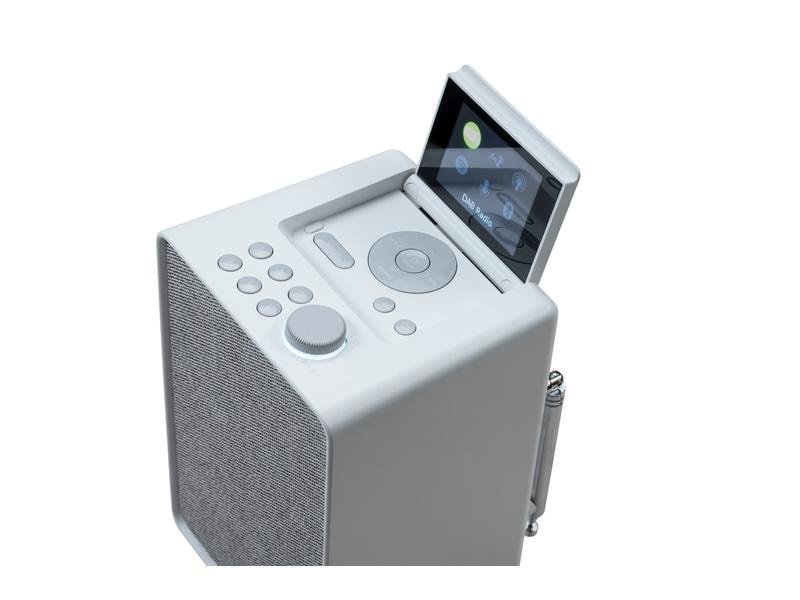 Pure Internet Radio Evoke Spot Cotton White Evoke Spot kompaktes Musiksystem in Cotton White
