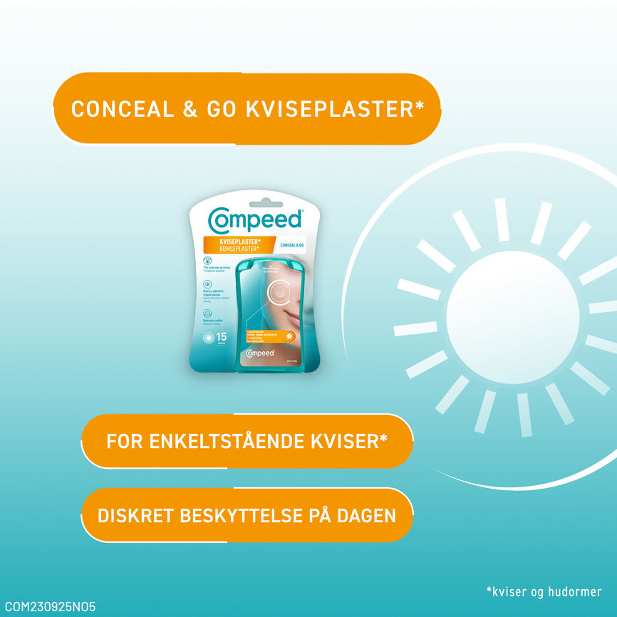 Compeed Conceal & Go kviseplaster 15 stk
