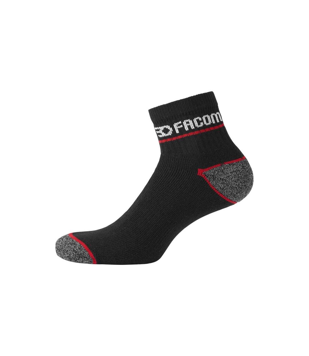 Lot de 6 Paires de Chaussettes Quarter de travail homme Red