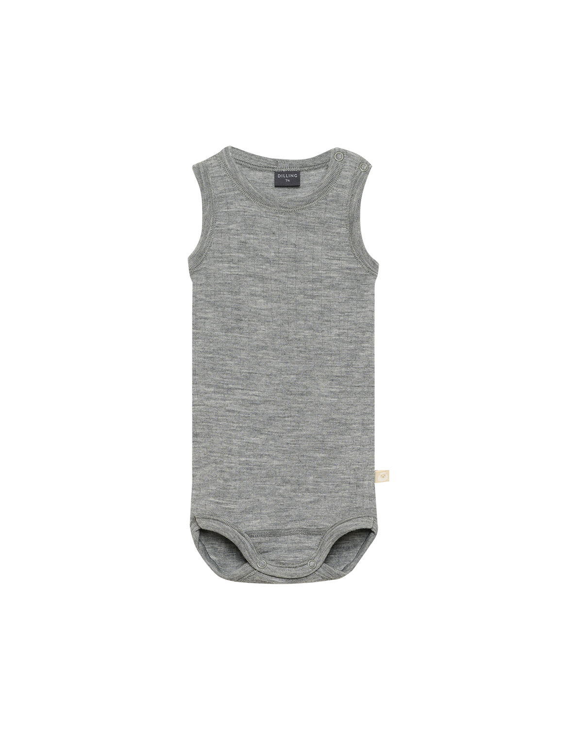 Romper zonder mouw van merinowol voor baby's