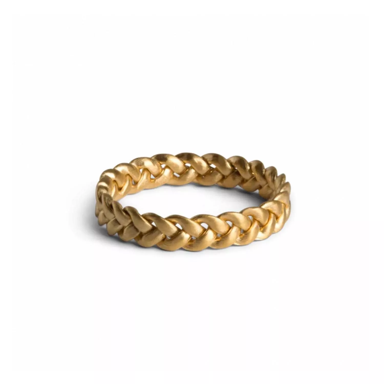 Jane Kønig Flet Medium Ring 18 kt. Forgyldt Sølv JK0007R-G
