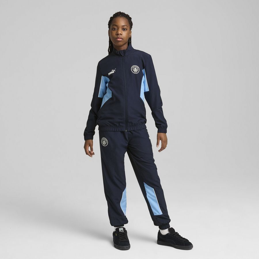 MCFC ftblARCHIVE Pant Jr PUMA Navy-Team Light Blue