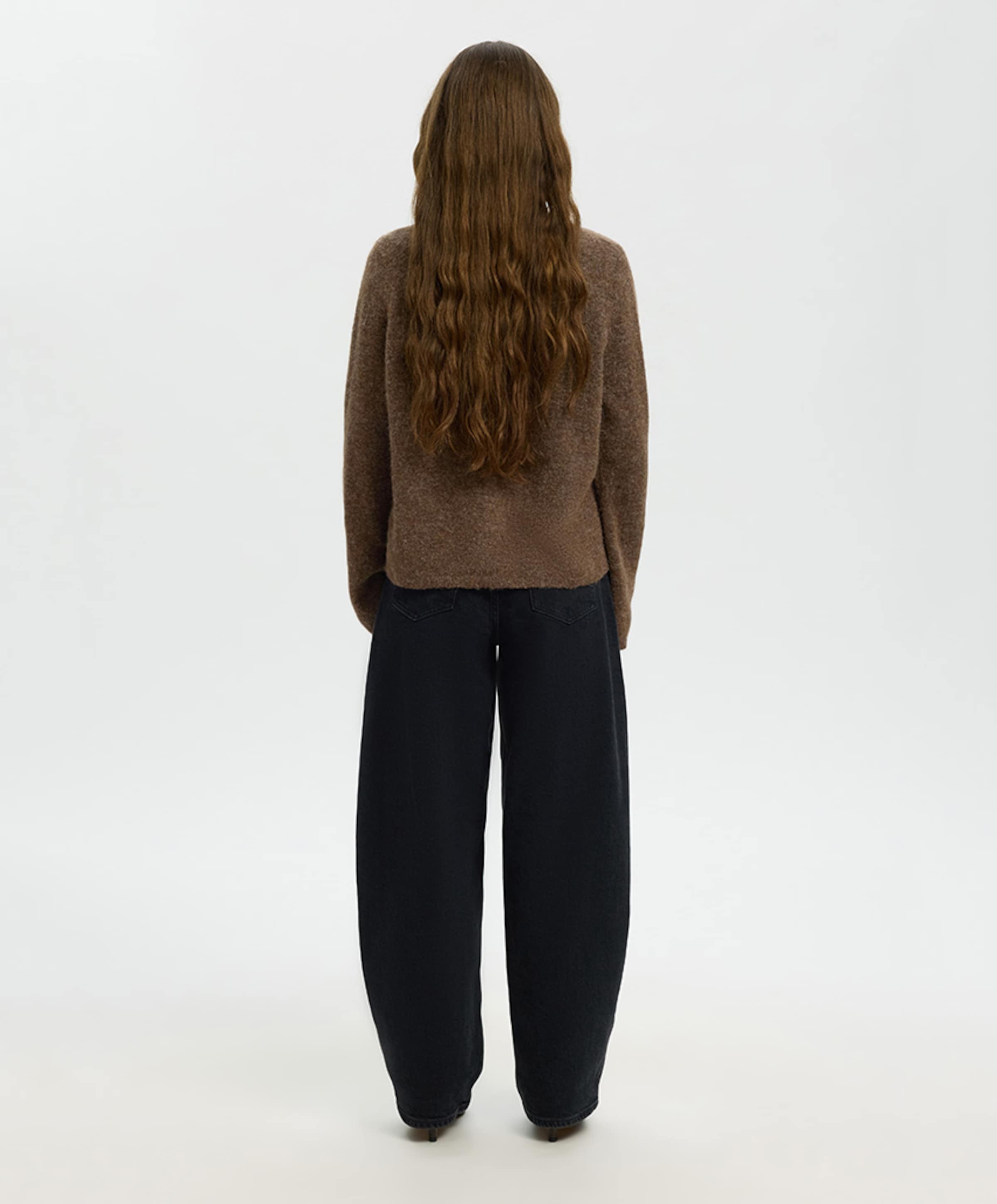 Selected Dames vest bruin