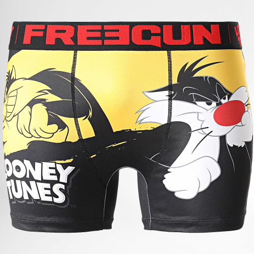 Boxer Looney Tunes Noir Jaune