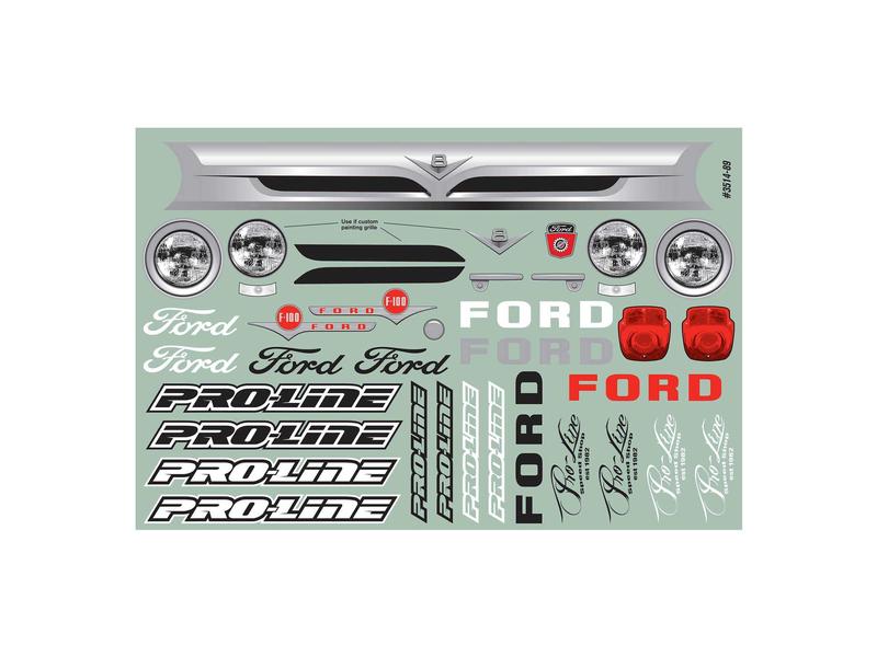 Proline Karosserie Ford F-100 1956 unlackiert, 1:10 Pro-Touring Street Truck Karosserie