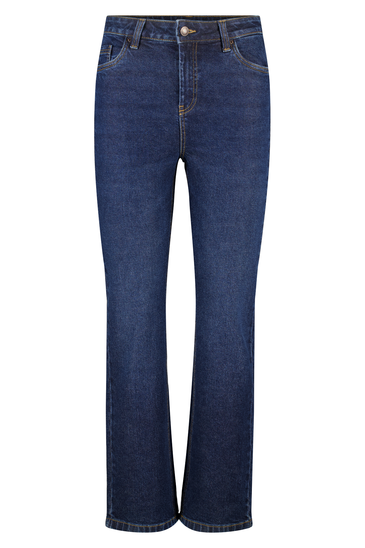 Straight leg jeans met mid waist Rinse Washed Denim